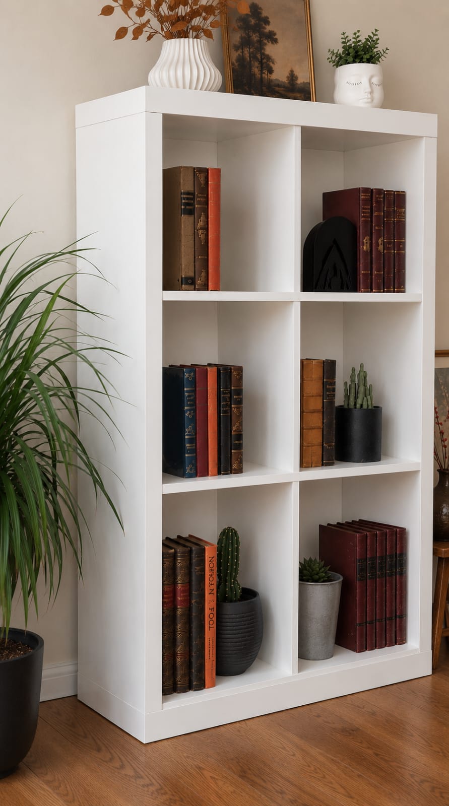 A shelf of well-worn books in the practice room