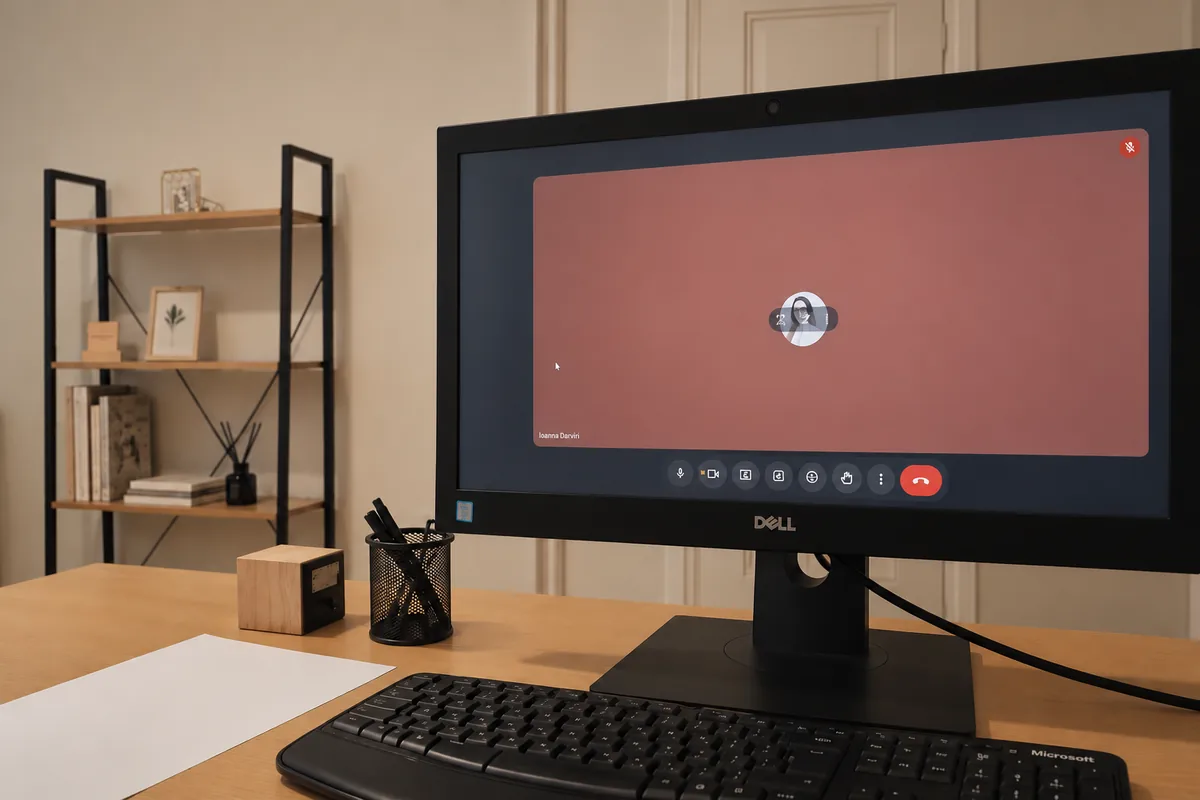 Ioanna Darviri during an online therapy session